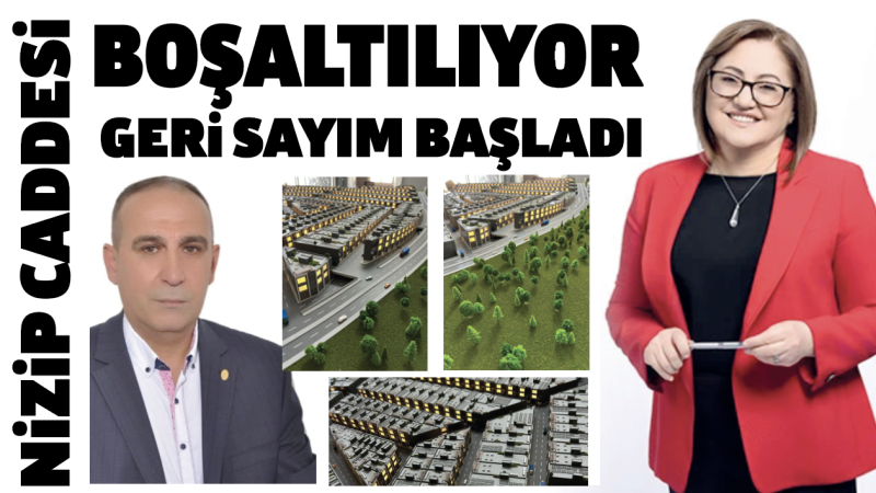 Nizip caddesi BOŞALTILIYOR GERİ SAYIM BAŞLADI