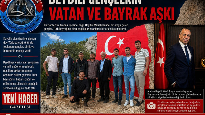 BEYDİLİ GENÇLERİN VATAN BAYRAK AŞKI 