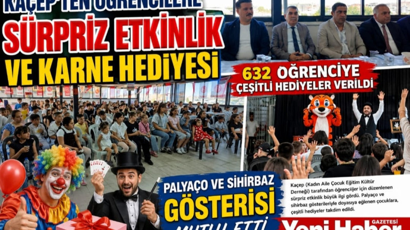 KAÇEP’TEN ÖĞRENCİLERE SÜRPRİZ ETKİNLİK VE KARNE HEDİYESİ