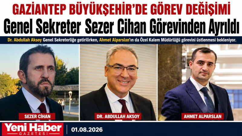 GENEL SEKRETER SEZER CİHAN GÖREVİ BIRAKTI 