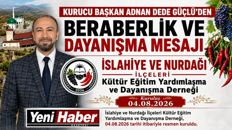KURUCU BAŞKAN ADNAN DEDE GÜÇLÜ'DEN BERABERLİK VE DAYANIŞMA MESAJI
